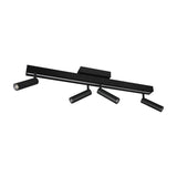 Zeno 5 Light LED Linear Ceiling Light – Matt Black