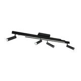 Zeno 5 Light LED Linear Ceiling Light – Matt Black