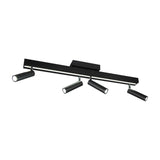 Zeno 5 Light LED Linear Ceiling Light – Matt Black