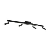 Zeno 5 Light LED Linear Ceiling Light – Matt Black