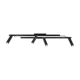 Zeno 5 Light LED Linear Ceiling Light – Matt Black