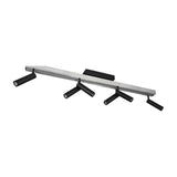 Zeno 7 Light LED Linear Chandelier – Brushed Aluminium