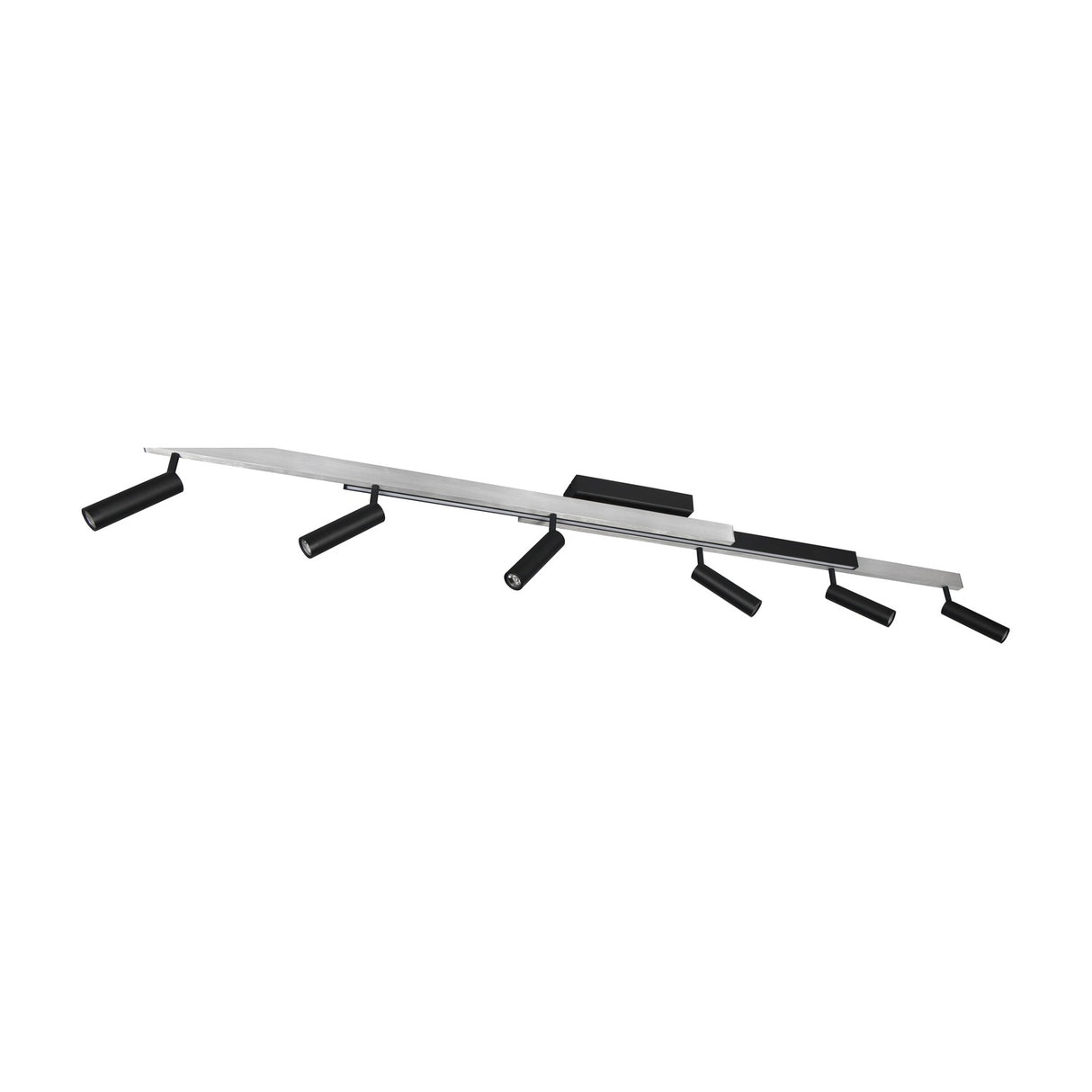 Zeno 7 Light LED Linear Chandelier – Brushed Aluminium