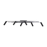 Zeno 7 Light LED Linear Chandelier – Brushed Aluminium