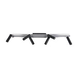 Zeno 7 Light LED Linear Chandelier – Brushed Aluminium