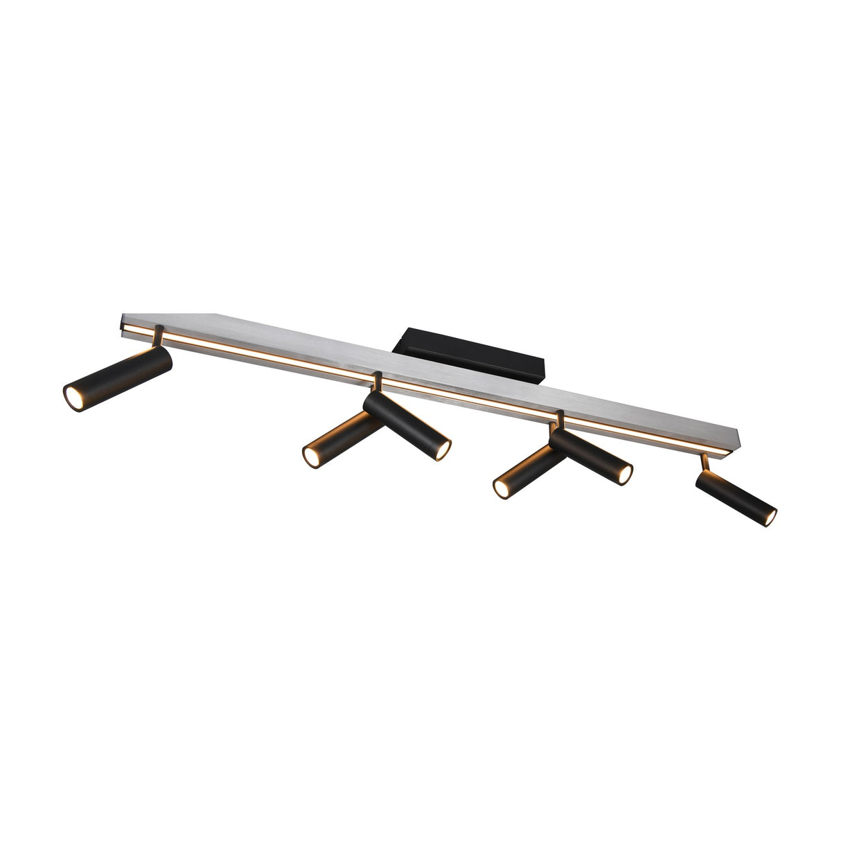 Zeno 7 Light LED Linear Chandelier – Brushed Aluminium