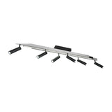 Zeno 7 Light LED Linear Chandelier – Brushed Aluminium