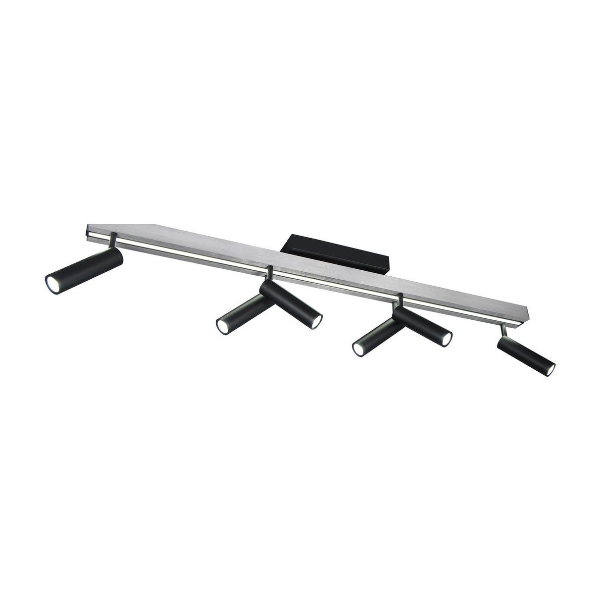 Zeno 7 Light LED Linear Chandelier – Brushed Aluminium