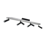 Zeno 7 Light LED Linear Chandelier – Brushed Aluminium