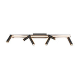 Zeno 7 Light LED Linear Chandelier – Brushed Aluminium
