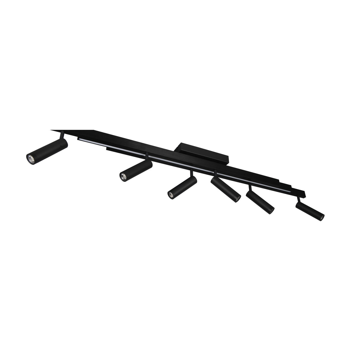 Zeno 7 Light LED Linear Chandelier – Matt Black