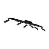Zeno 7 Light LED Linear Chandelier – Matt Black