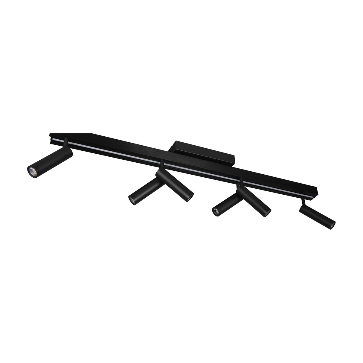 Zeno 7 Light LED Linear Chandelier – Matt Black