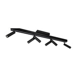 Zeno 7 Light LED Linear Chandelier – Matt Black
