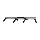 Zeno 7 Light LED Linear Chandelier – Matt Black