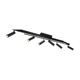 Zeno 7 Light LED Linear Chandelier – Matt Black