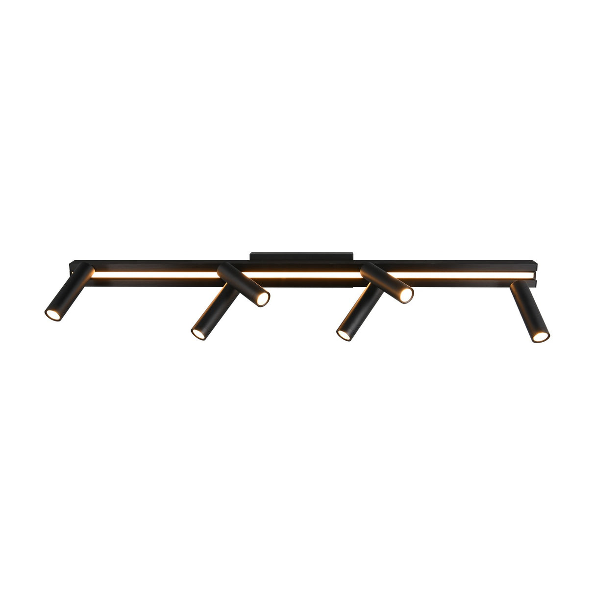 Zeno 7 Light LED Linear Chandelier – Matt Black