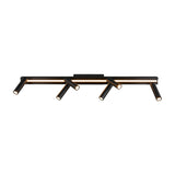 Zeno 7 Light LED Linear Chandelier – Matt Black