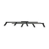 Zeno 7 Light LED Linear Chandelier – Matt Black