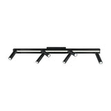 Zeno 7 Light LED Linear Chandelier – Matt Black