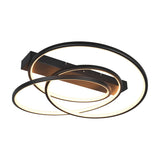 Darvin 2 Light LED Circular Ceiling Light – Matt Black