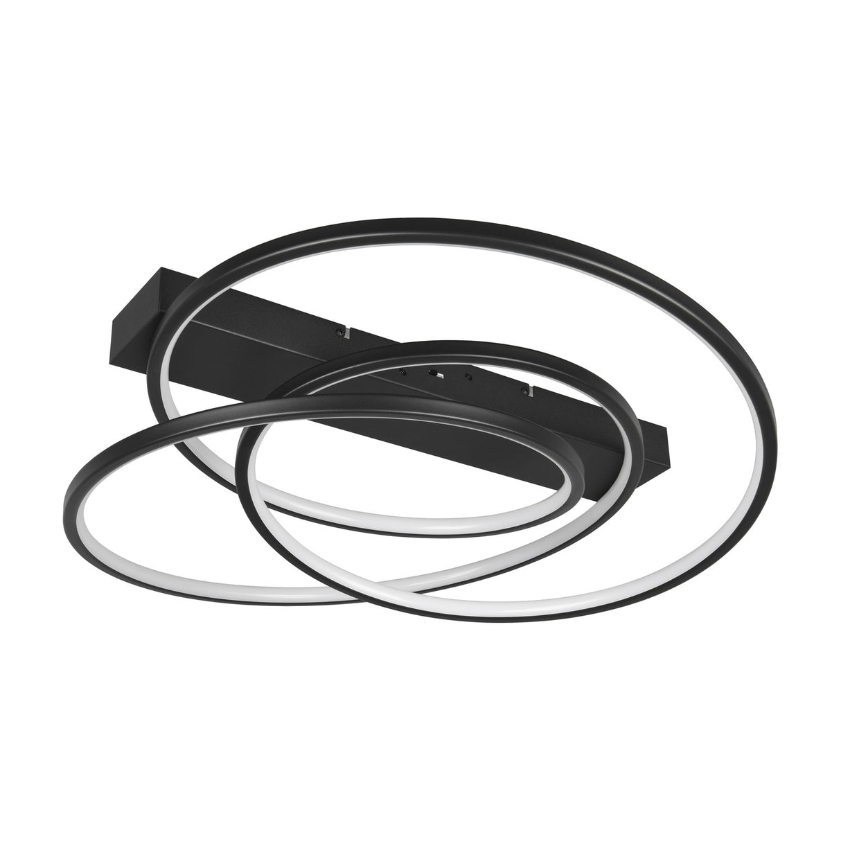 Darvin 2 Light LED Circular Ceiling Light – Matt Black