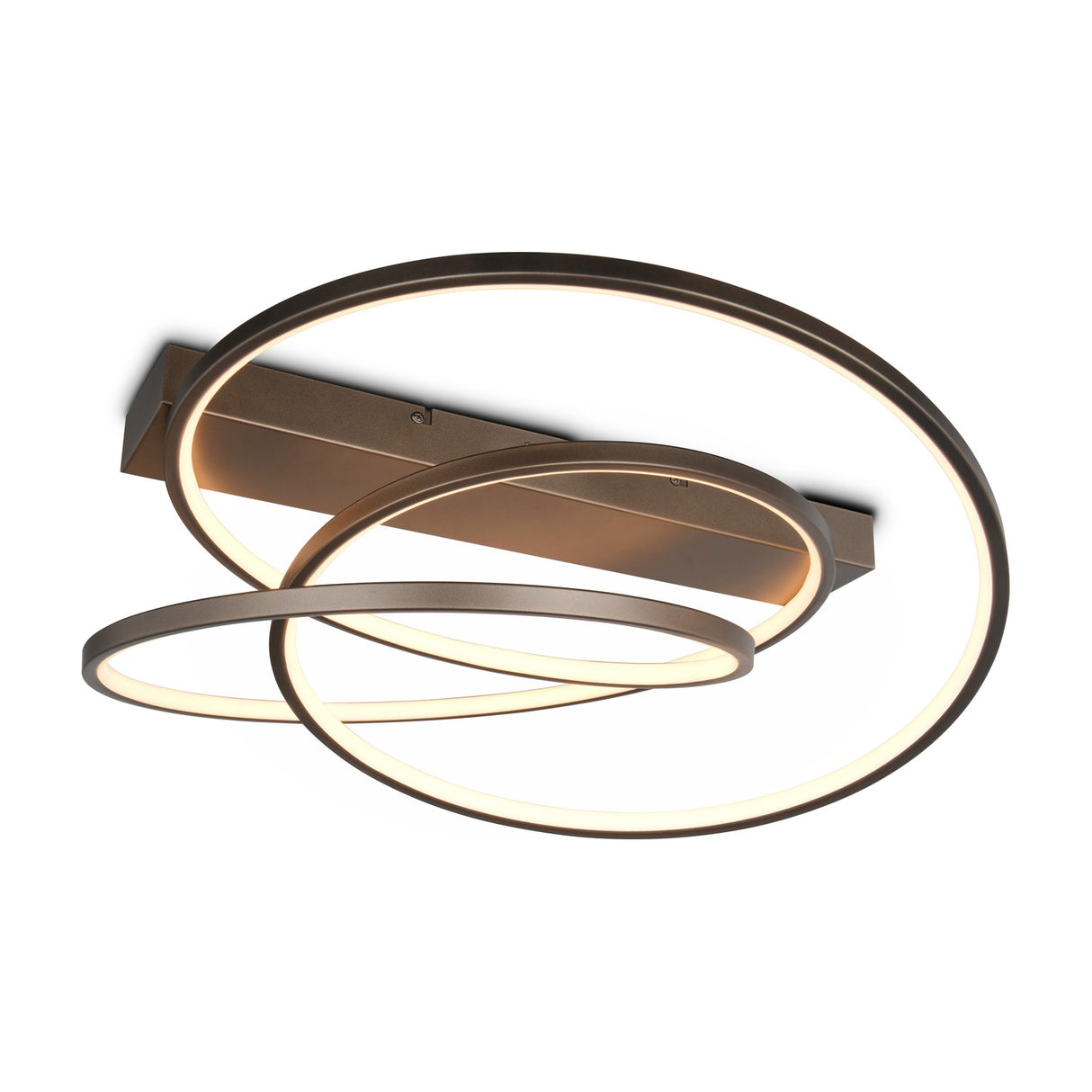 Darvin 2 Light LED Circular Ceiling Light – Platinum