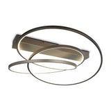 Darvin 2 Light LED Circular Ceiling Light – Platinum