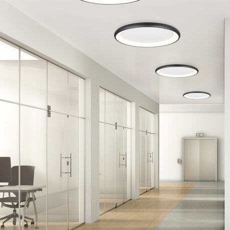 Cardona LED Circular Ceiling Light – Matt Black