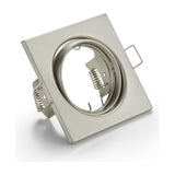 Jura Square Downlight – Satin Nickel