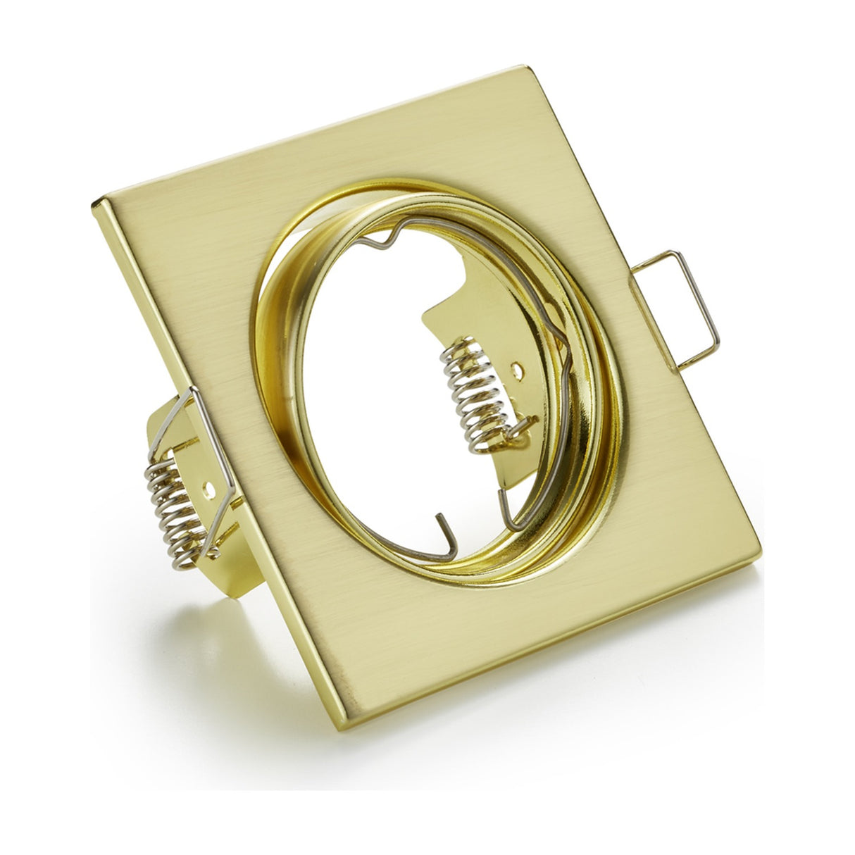 Jura Square Downlight – Satin Brass