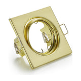 Jura Square Downlight – Satin Brass