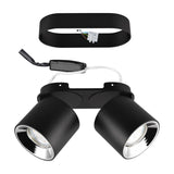 Guayana 2 Light Ceiling Light – Matt Black