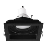 Kenai Square Downlight – Matt Black