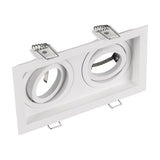 Kenai 2 Light Square Downlight – Matt White