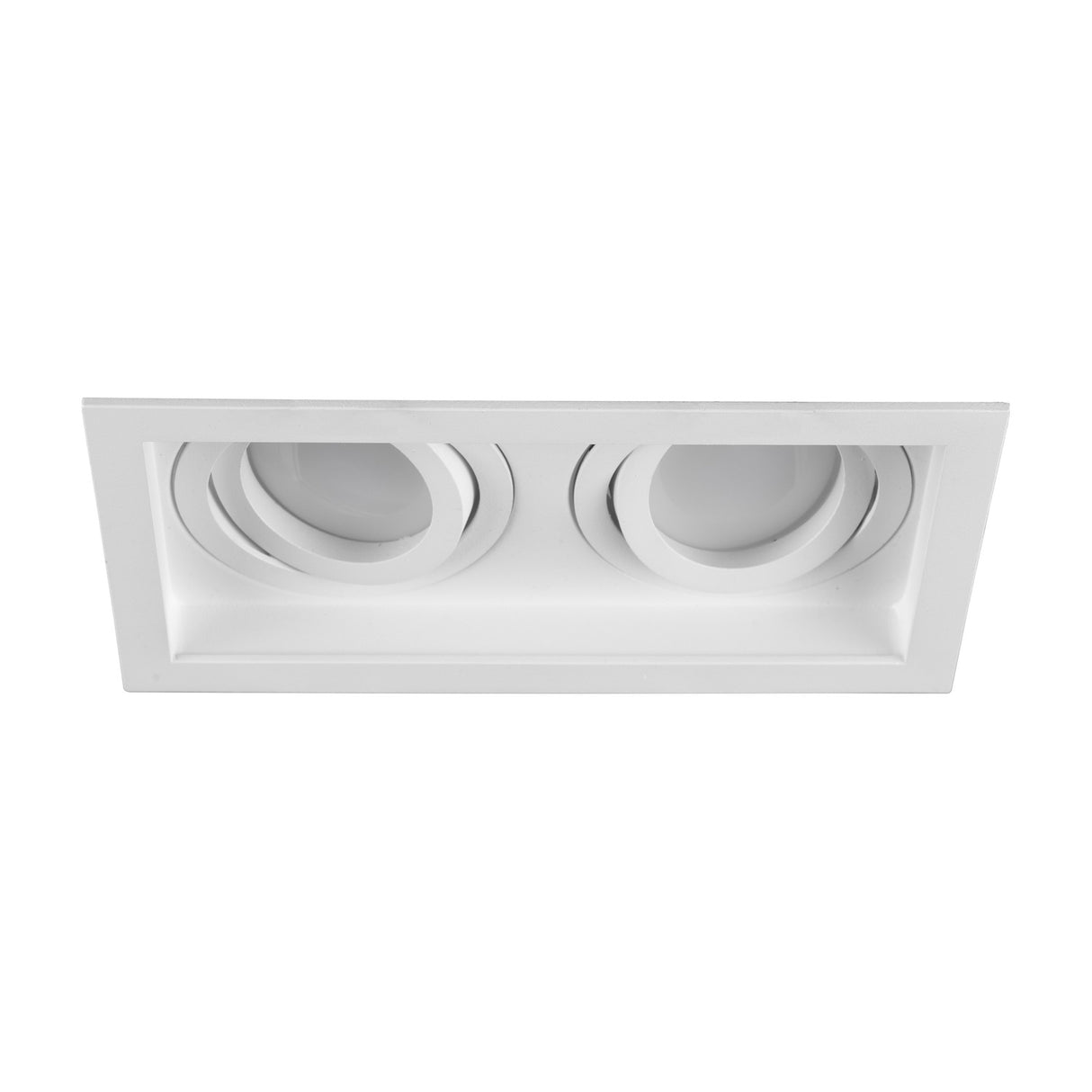 Kenai 2 Light Square Downlight – Matt White