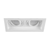 Kenai 2 Light Square Downlight – Matt White