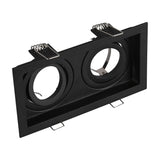 Kenai 2 Light Square Downlight – Matt Black