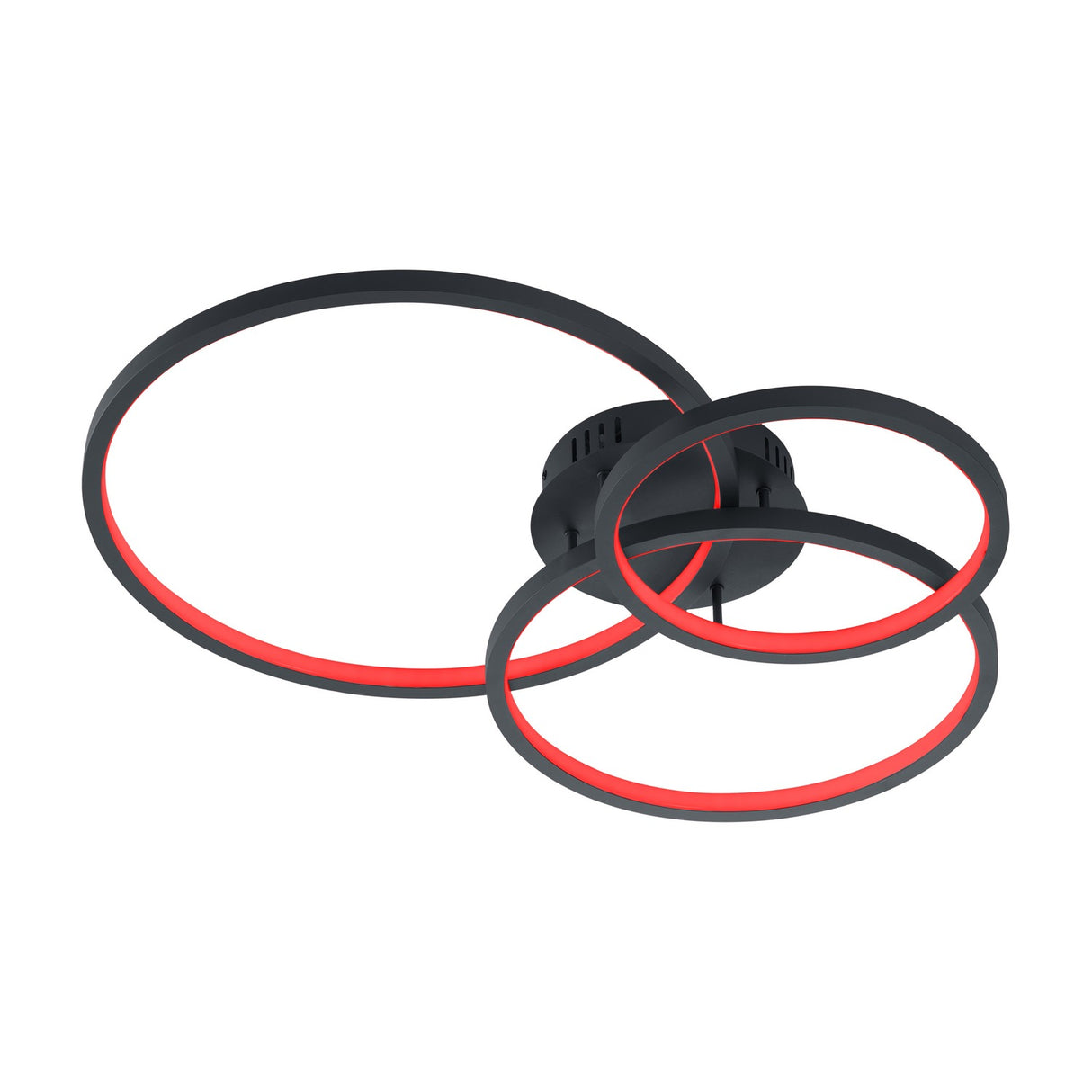 Aaron 3 Light LED Circular Ceiling Light – Anthracite