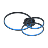 Aaron 3 Light LED Circular Ceiling Light – Anthracite