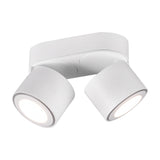 Taurus 2 Light LED Circular Ceiling Light – Matt White