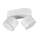Taurus 2 Light LED Circular Ceiling Light – Matt White
