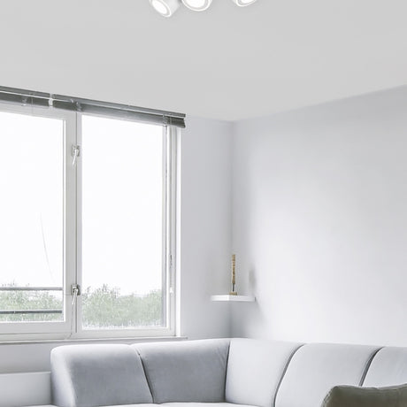 Taurus 3 Light LED Circular Ceiling Light – Matt White