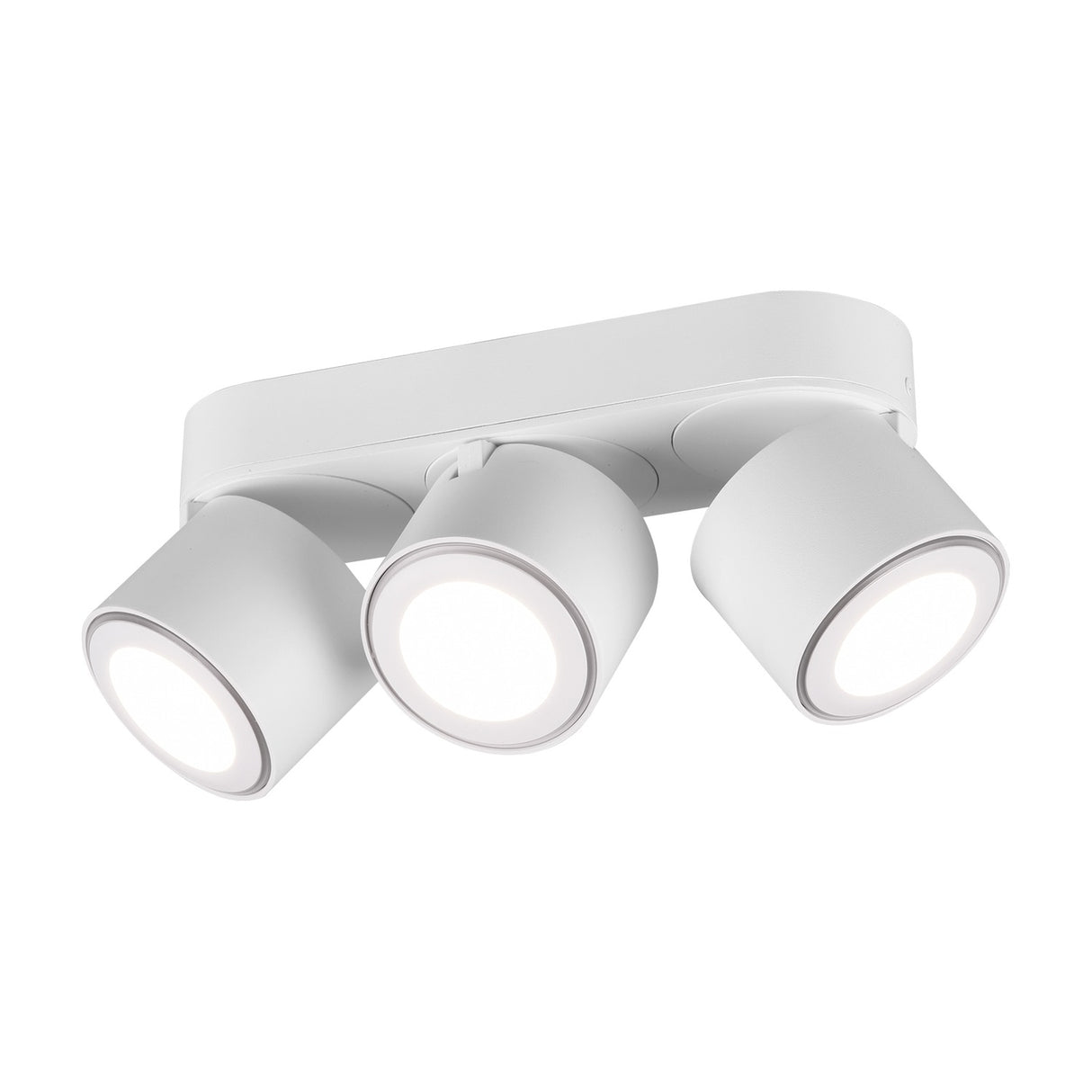Taurus 3 Light LED Circular Ceiling Light – Matt White