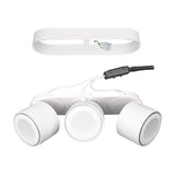 Taurus 3 Light LED Circular Ceiling Light – Matt White