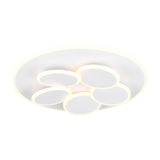 Mandala 6 Light LED Round Chandelier – Matt White