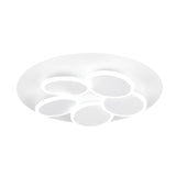 Mandala 6 Light LED Round Chandelier – Matt White