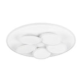 Mandala 6 Light LED Round Chandelier – Matt White