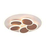 Mandala 5 Light LED Round Ceiling Light – Warm Grey