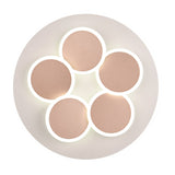 Mandala 5 Light LED Round Ceiling Light – Warm Grey